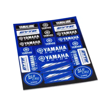 Aufkleber Bogen Yamaha Racing blau Preis Gesenkt